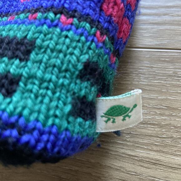 Turtle Fur Hat Unisex S/M Black 100% Wool Fleece Lined Ear Flaps Made USA - Picture 3 of 14